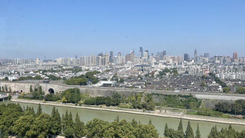 南京城墙、秦淮河风景