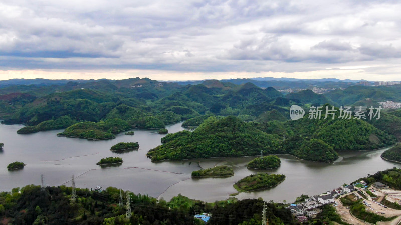 贵阳阿哈湖4A景区航拍