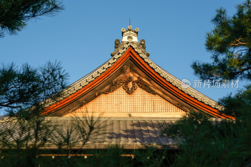 日本京都金阁寺日式古建筑