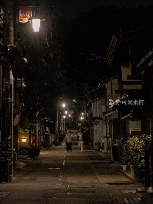 日本金泽茶屋街夜景