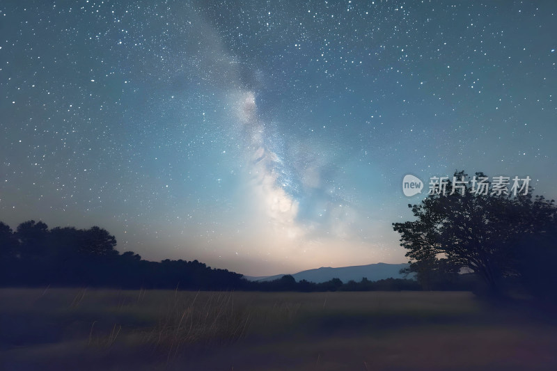 天空背景星空蓝色壁纸