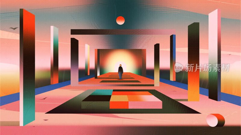抽象空间中一人独行