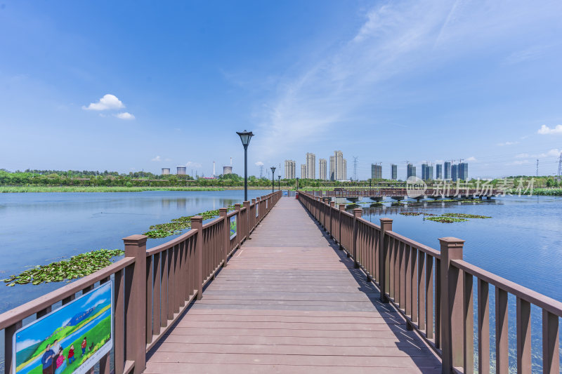 武汉洪山区杨春湖公园风景