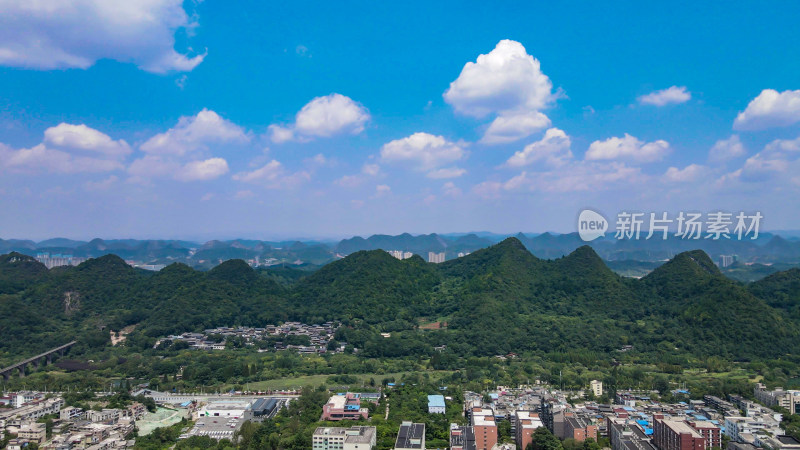 贵阳花溪十里河滩风景区航拍