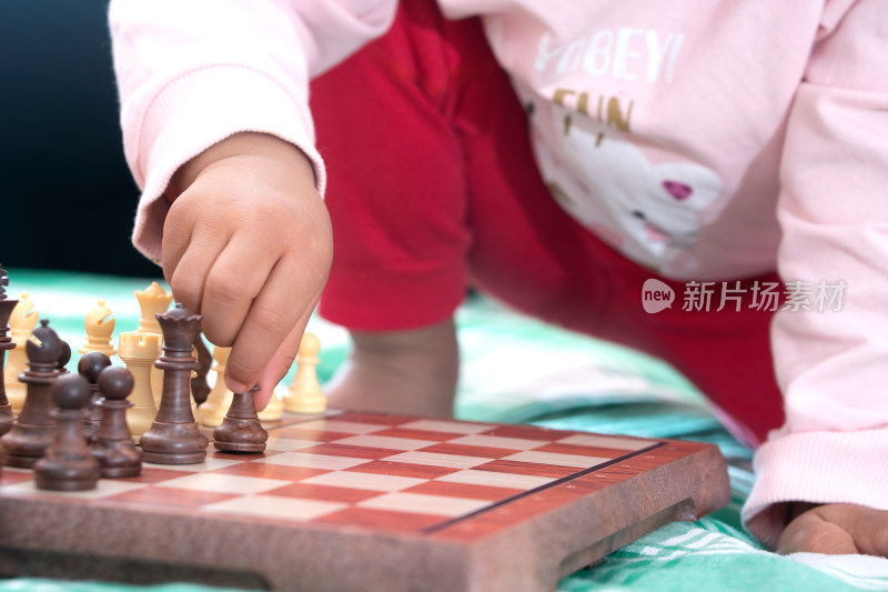 床上的国际象棋