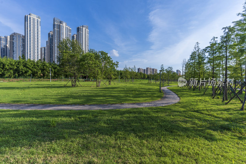 武汉青山江滩公园风景