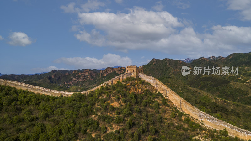 中国长城建筑风光宣传片日出日落光影细节