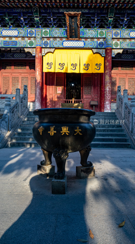 陕西西安大兴善寺佛教景点景观