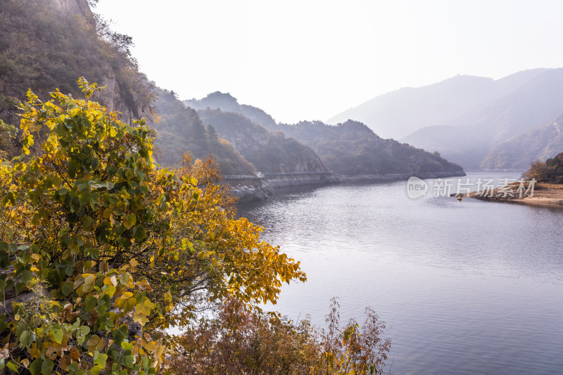 北京青龙峡景区秋季风光