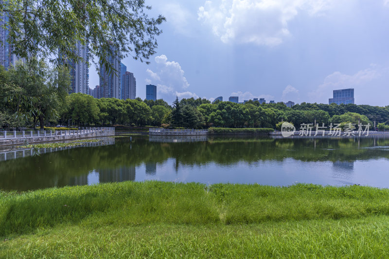 武汉江汉区后襄河公园风景