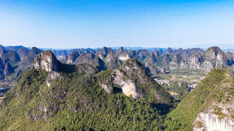 阳朔月亮山景区航拍图