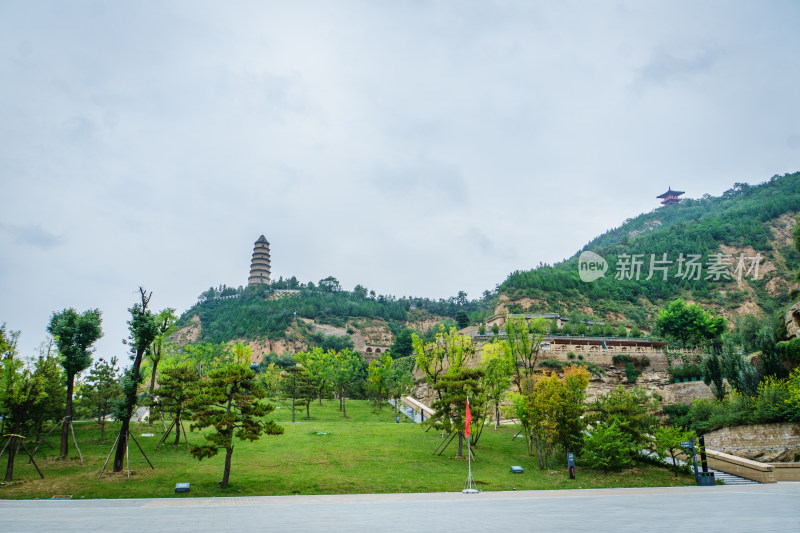 陕西省延安市宝塔山景区 红色旅游景区