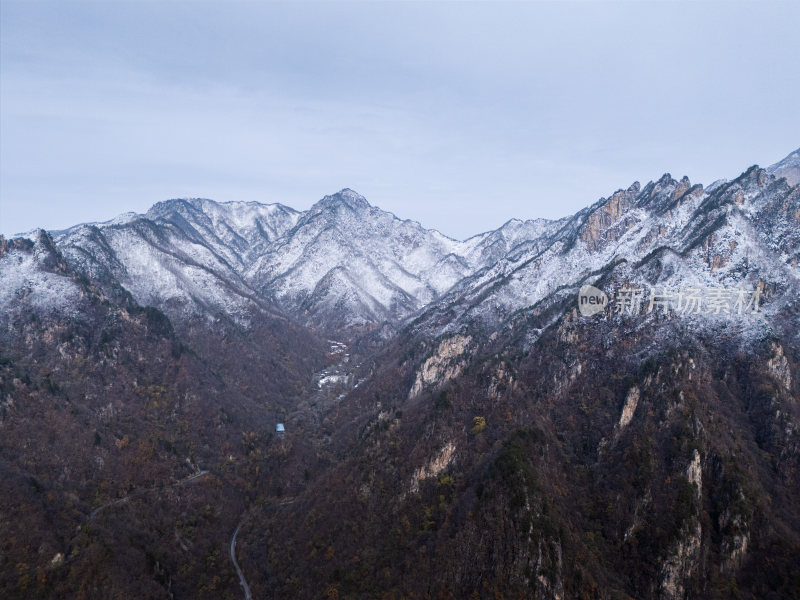 南阳老界岭冬季雪景风光