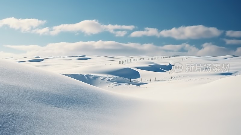 冬季唯美雪景雪山海报背景配图高清摄影图