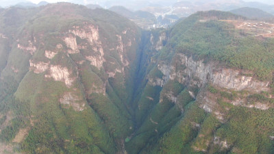 航拍湖南湘西德夯大峡谷