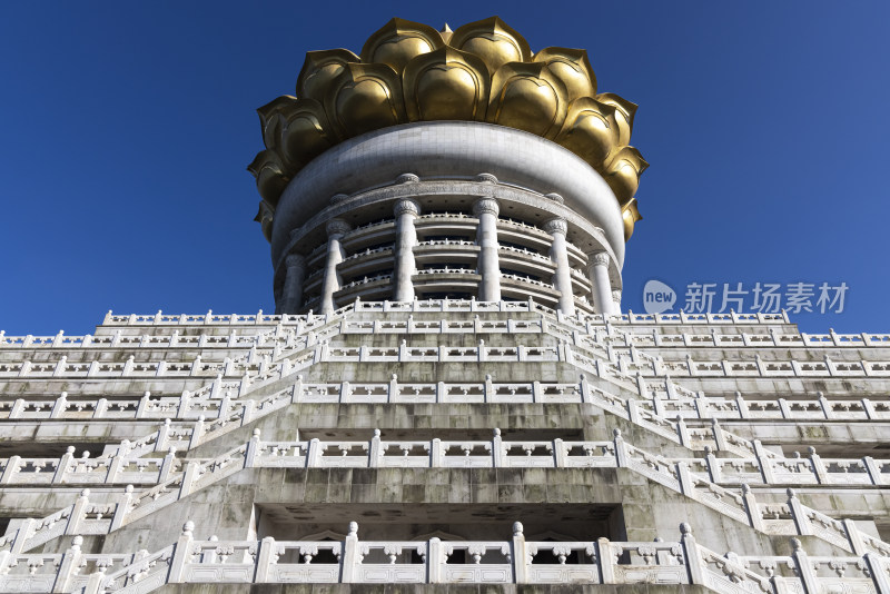 绍兴会稽山兜率天宫与龙华寺建筑风光