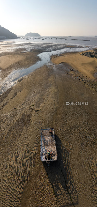 福建宁德霞浦最美县城东壁日出高空航拍