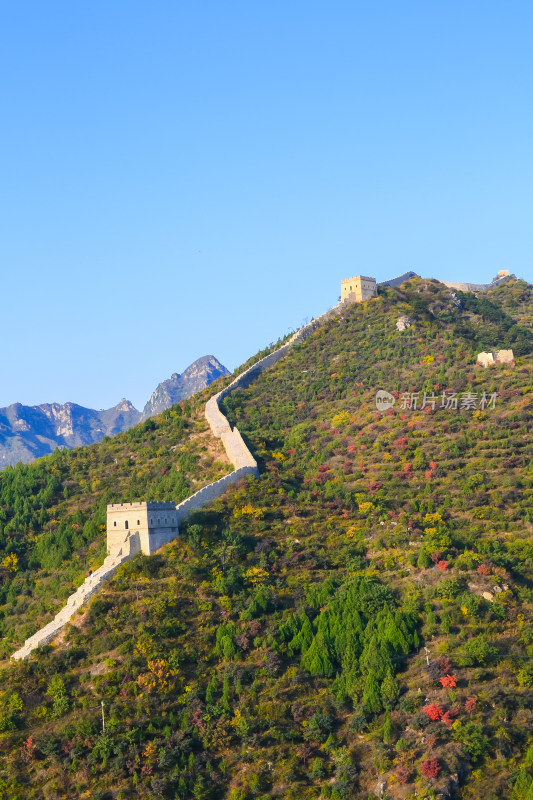 万里长城秋天自然风景