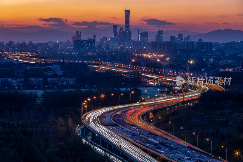 北京城市夜景