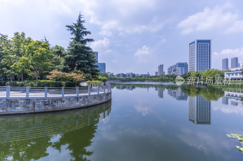 武汉江汉区后襄河公园风景