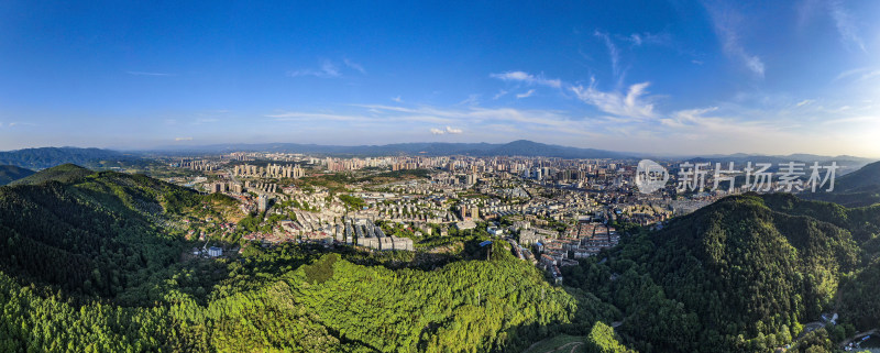 湖南怀化城市全景图