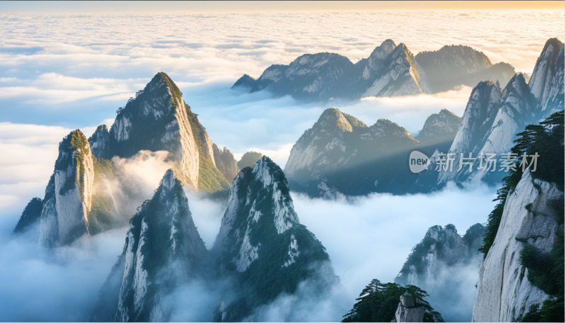 陕西华山美景