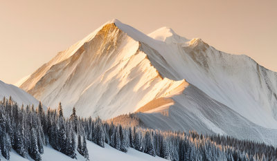 高原雪山山脉湖泊