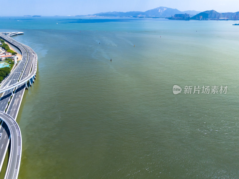 福建厦门城市风光鼓浪屿航拍图