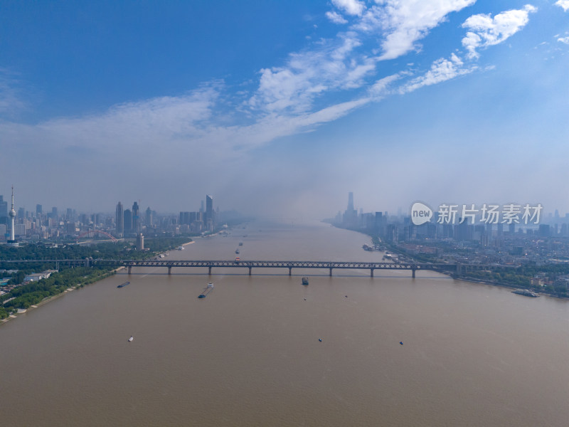 湖北武汉城市风光地标建筑航拍