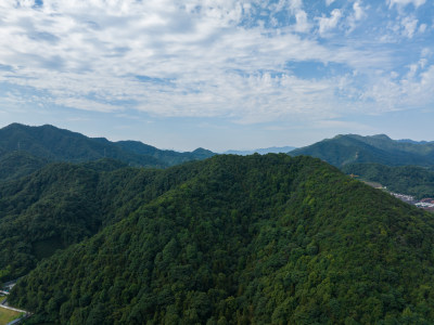 航拍西湖名胜风景区西湖群山