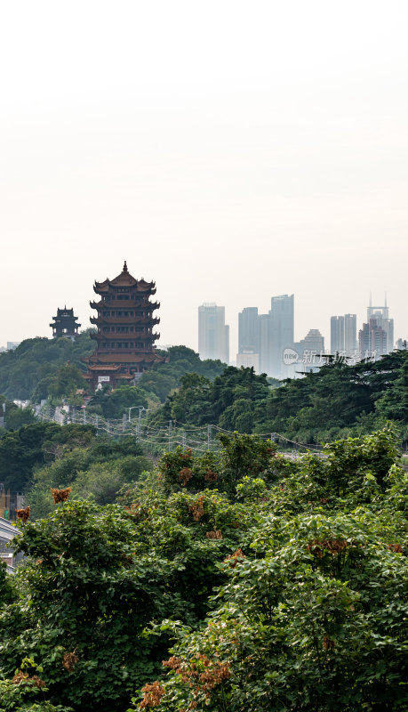 武汉京广铁路黄鹤楼建筑景观