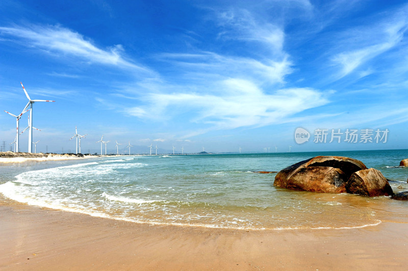 海滩沙滩海岸线