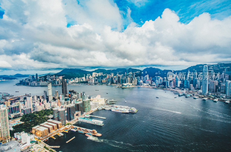 香港维多利亚港城市风光