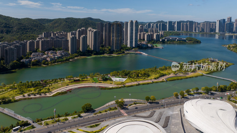 湖南长沙梅溪湖节庆岛景观