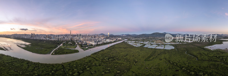 深圳河两岸风光