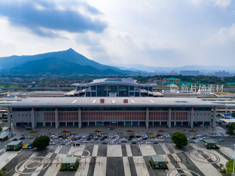 福建莆田火车站航拍图