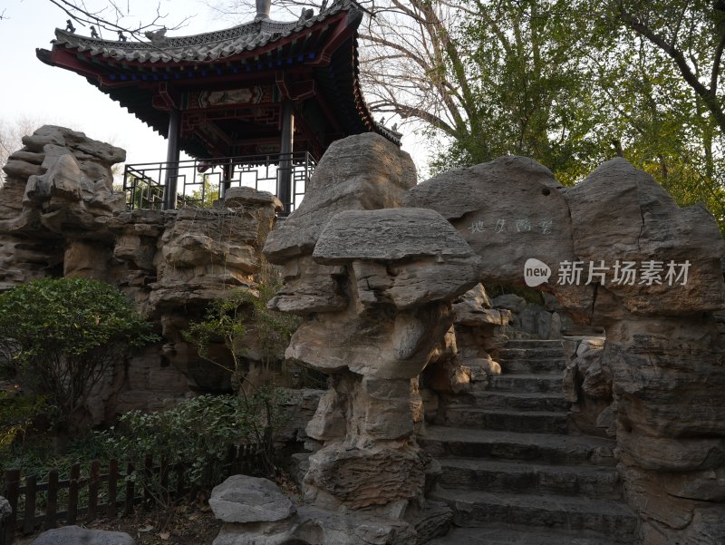 中华门古建筑拱门通道景象