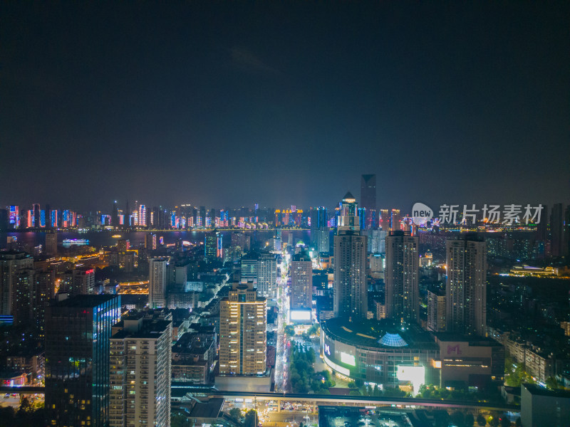 湖北武汉江汉路夜景武汉夜景