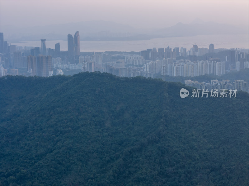 梅林后山深圳罗湖福田景色