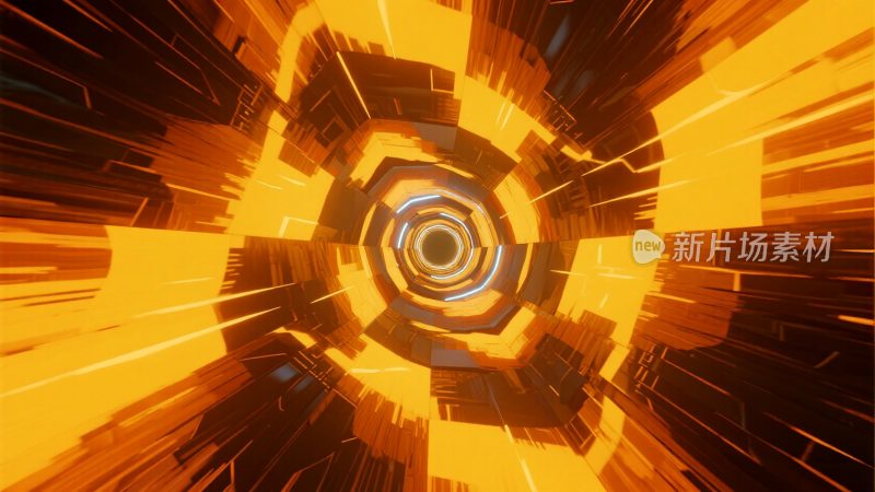 科技感抽象隧道光影素材