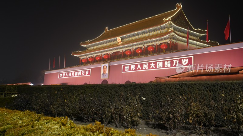 北京天安门夜景
