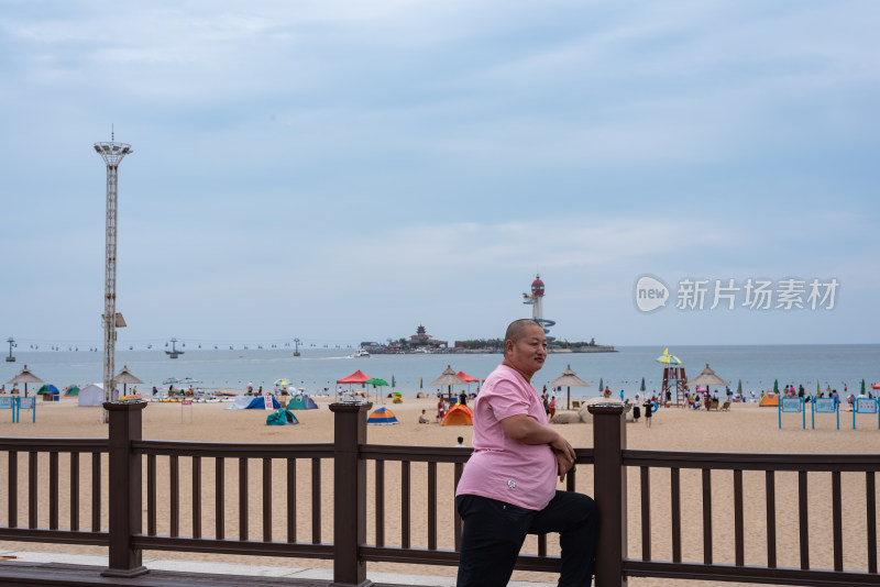 秦皇岛南戴河景区海边海滨海滩