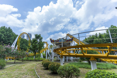 武汉江汉区中山公园游乐场风景