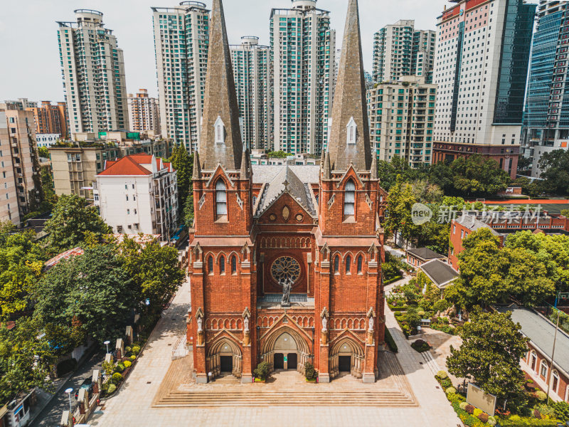 中国上海徐家汇天主教堂建筑
