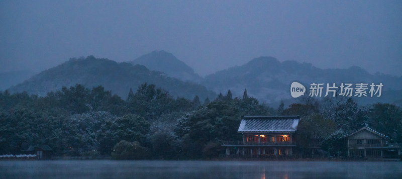 杭州里西湖雪景