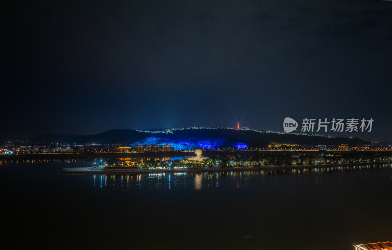 长沙橘子洲夜景