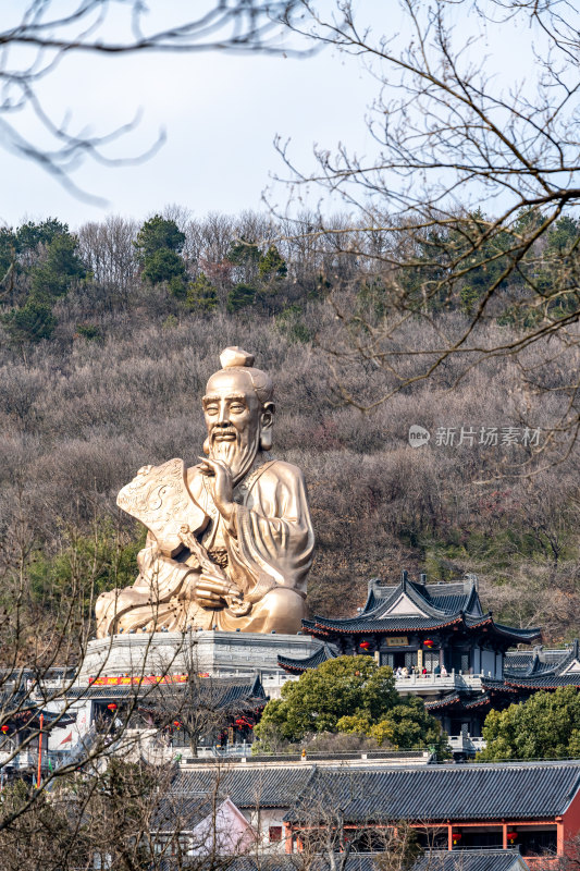 江苏镇江句容茅山风景区秋冬景观