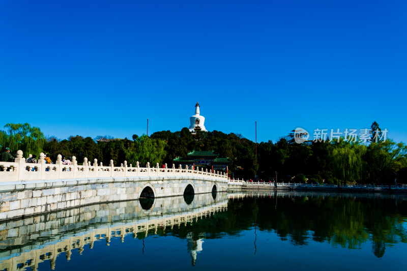 北京北海公园永安桥与白塔-DSC_8844