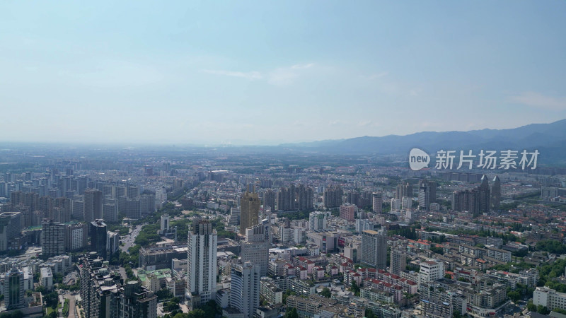 航拍金华江北金华大景