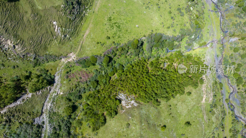 四川甘孜道孚县八美的高原山区风光